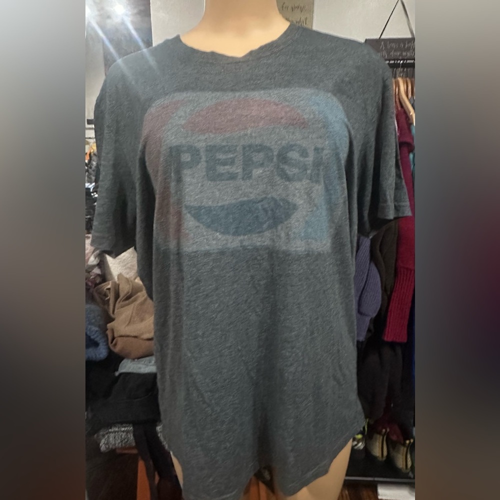 Next Level Apparel Charcoal Pepsi Logo Tee